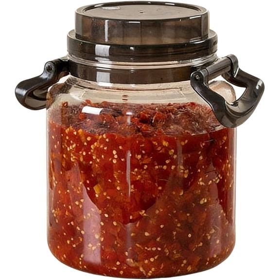 Household Plastics Airtight Jars, Large Capacity Design Vegetables Pickling Containers, Food Preservation Storage with Lid for Kitchen Store Planner