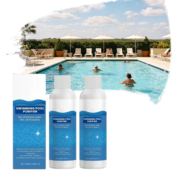 Household Pool Water Maintenance Liquid, Lightweight Pool Water Brightening Agent, Practical Outdoor Pool Care Tool, Assists in Keeping Pool Water Fresh and Clean