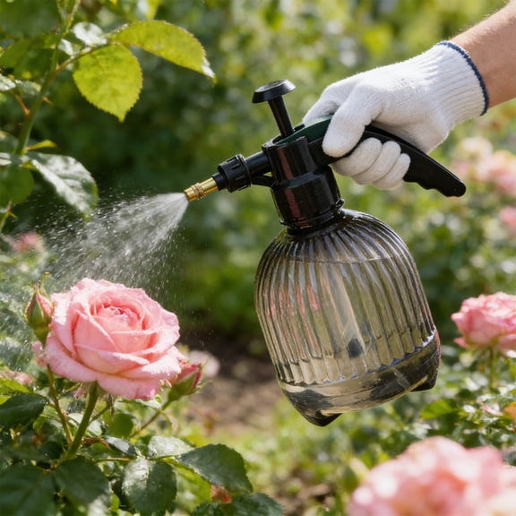 Household Pressure Spray Bottle for Alcohol & Disinfectants, Small Fine Mist Sprayer Watering Sprinkler for Home Cleaning Sanitizing Gardening Multi-purpose Use