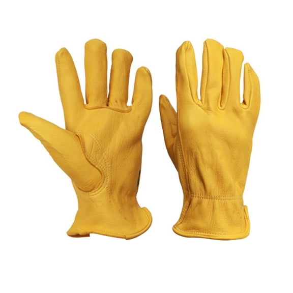 Household Protection Equipment Housework Repairing Welding Garden Safety Hide Leather Work Gloves ,Great Choice