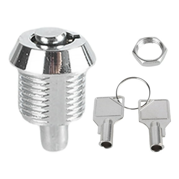 Household Push Cabinet Lock with Tubular Key for Jewelry Drawer Equipment Lock Cylinder Furniture Hardware Accessories