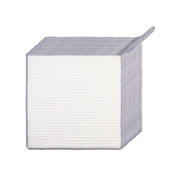 Household Rags 10 Pcs Kitchen Towels Dish Towels Reusable Cleaning Cloths Absorbent Multipurpose Dish Cloths Nonstick Oil Washable Fast Drying Towels, Kitchen Essentials Clearance Sale