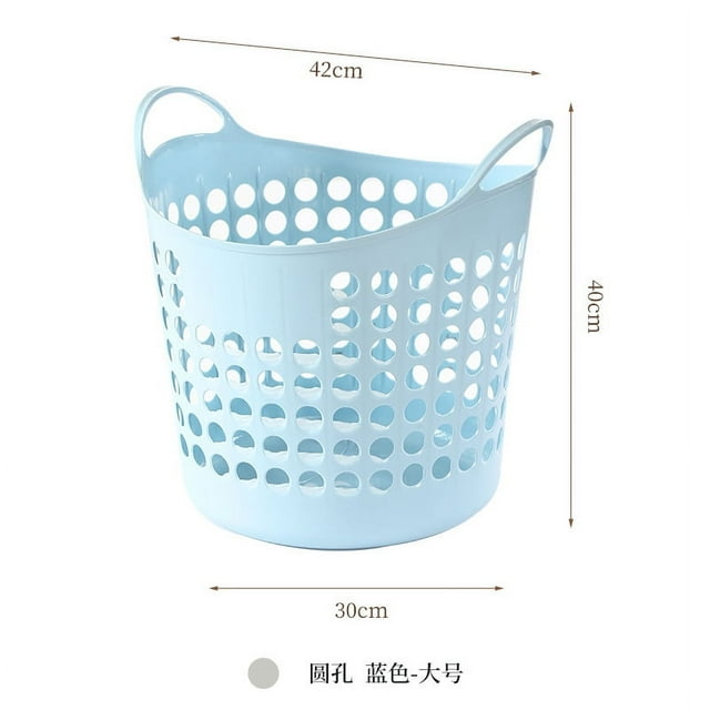 Household Reusable Plastic Laundry Basket Dirty Clothes Basket Storage