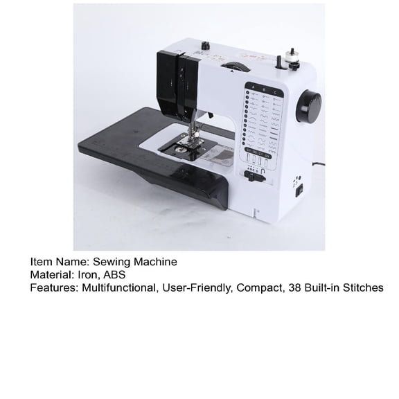 Household Sewing Machine,38 Built-in Stitches,Two Speeds,LED Light,Sewing And Quilting Machine for Home Use,Small Spaces