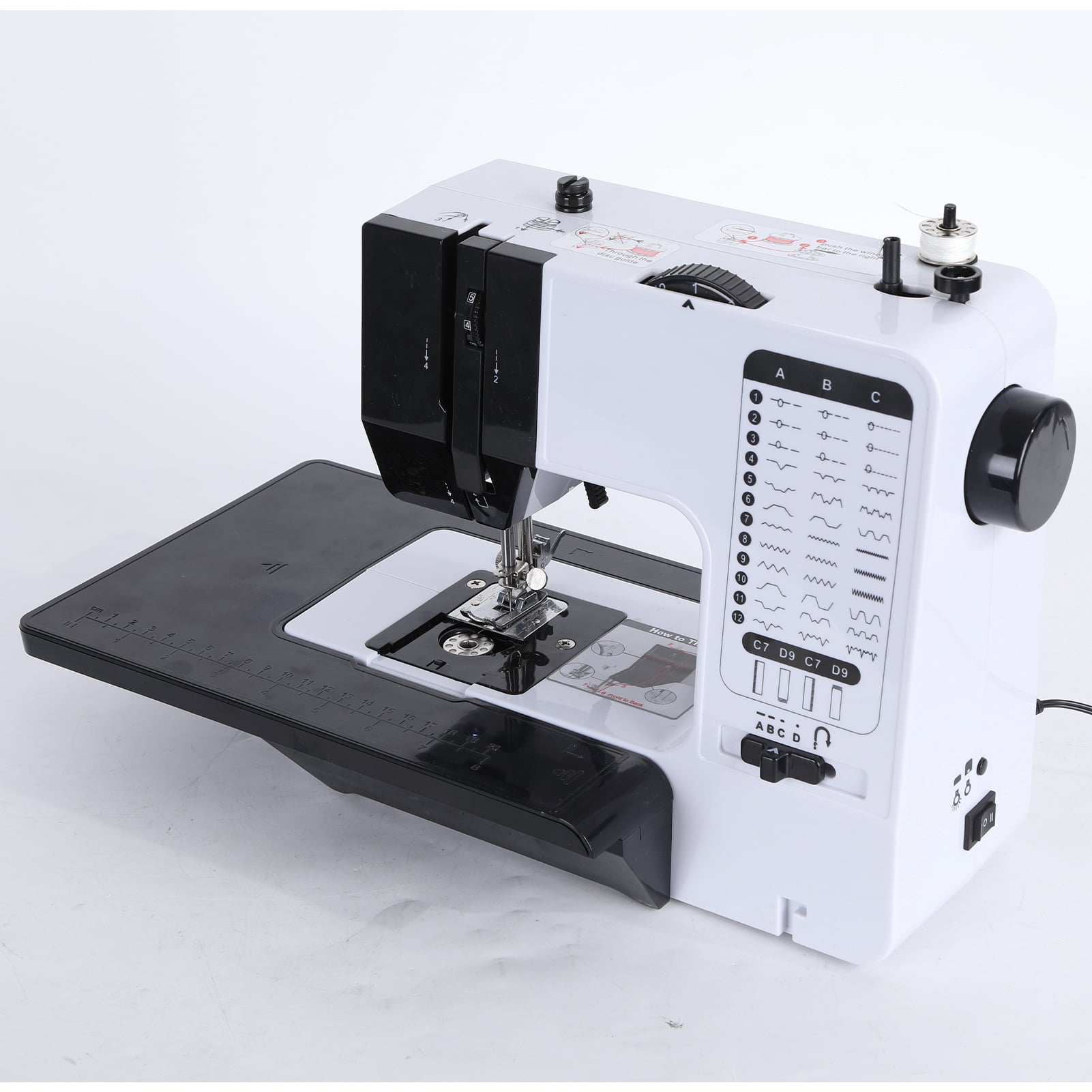 Household Sewing Machine, Small Electric Sewing Machine, 38 Built-in Stitches, Two Speeds, LED Light, Sewing And Quilting Machine for Home Use, Small Spaces