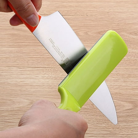 Household Sharpening Stone, Double-Sided Kitchen Knife Sharpener with Non-Slip Base, Polishing Grinding Tool, Knife Sharpening Stone for Kitchen Knives