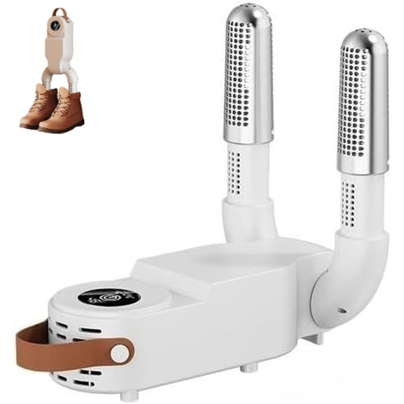 Household Shoe Dryer, Plug and Play Shoe Dryer, Foldable Shoe Drying Machine with Handle & Digital Display for Home, Office, Travel