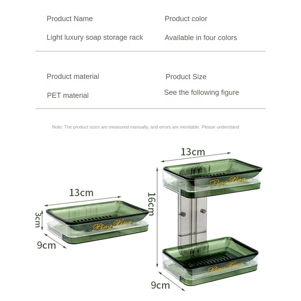 Household Simple Bathroom Soap Box Soap Dish Bathroom Drain Rack No