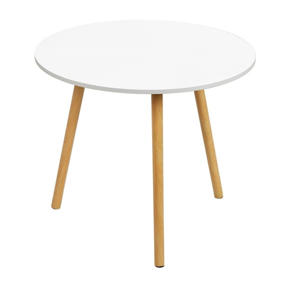 Household Small Apartment Dining Table, Round Kitchen Table with Wood Legs, Kitchen Living Room Leisure Coffee Table