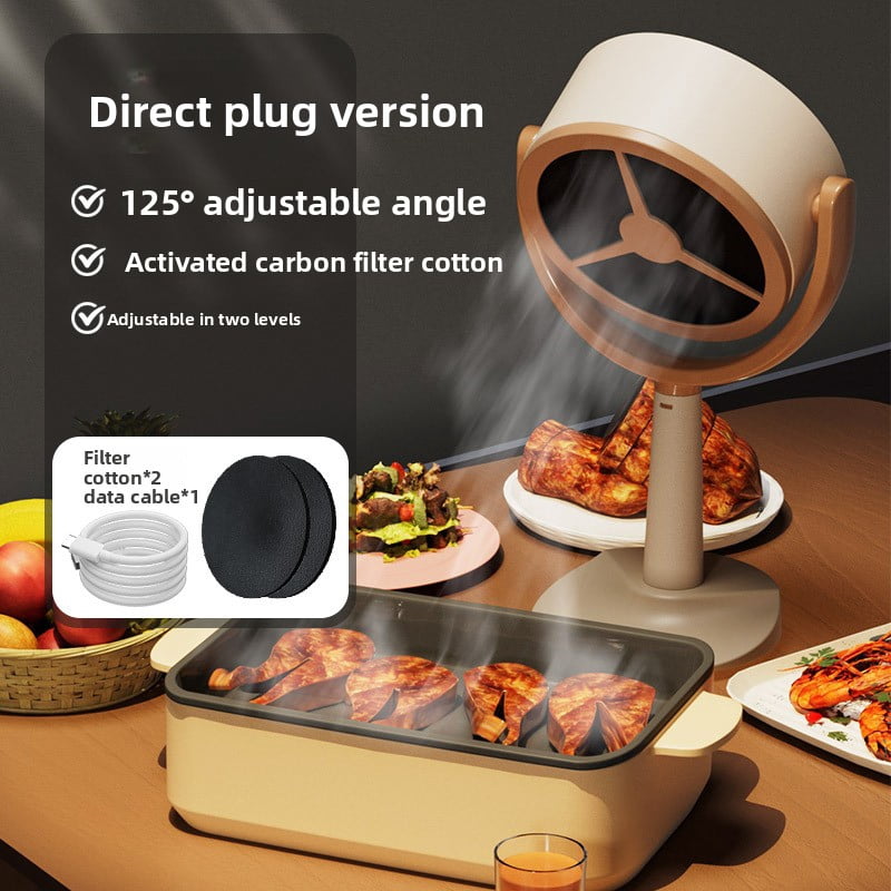 Household Small Desktop Range Hood Mini Portable Desktop Range Hood Large Wind Range Hood