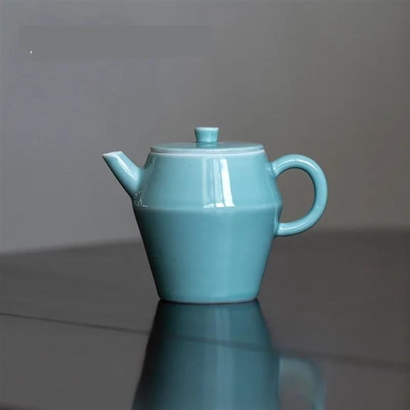 Household Small Tea Kettle Kung Fu Tea Set Apple Green Glaze Ceramic Teapot Tea Maker Single Pot With Filter Hole 100ml