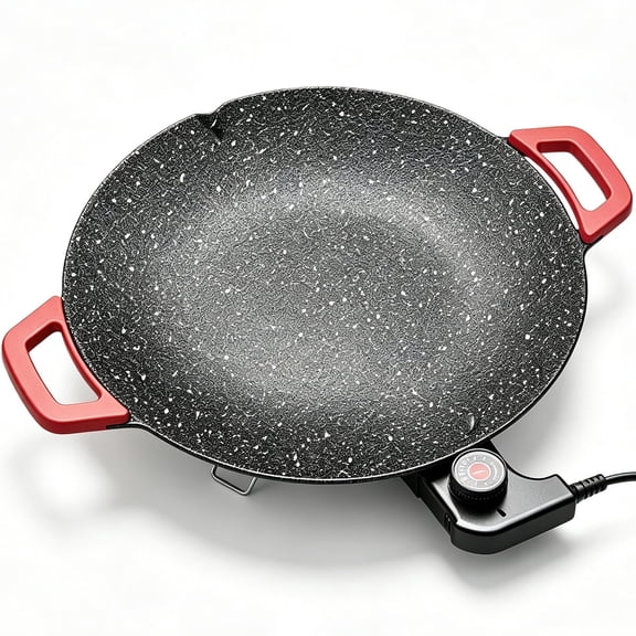 Household Smokeless Indoor Electric Grill Set, Multi-Functional Non-Stick Electric Griddle for Steak, Pancakes & Barbecue