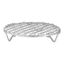 Household Stainless Steel Barbecue Net Round With Feet 20cm