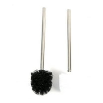 Household Stainless Steel Toilet Brush Clearance Toilet Bowl Brush and,Compact Toilet Cleaner Brush Set for Bathroom Cleaning,Compact Size for Storage and Organization Long Handled Toilet Brush Black