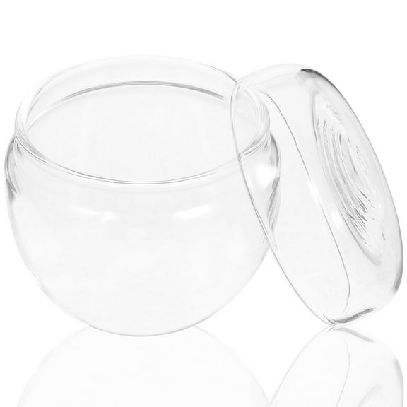 Household Storage Canister Tea Supply Glass Candy Jar Airtight Containers with Cover