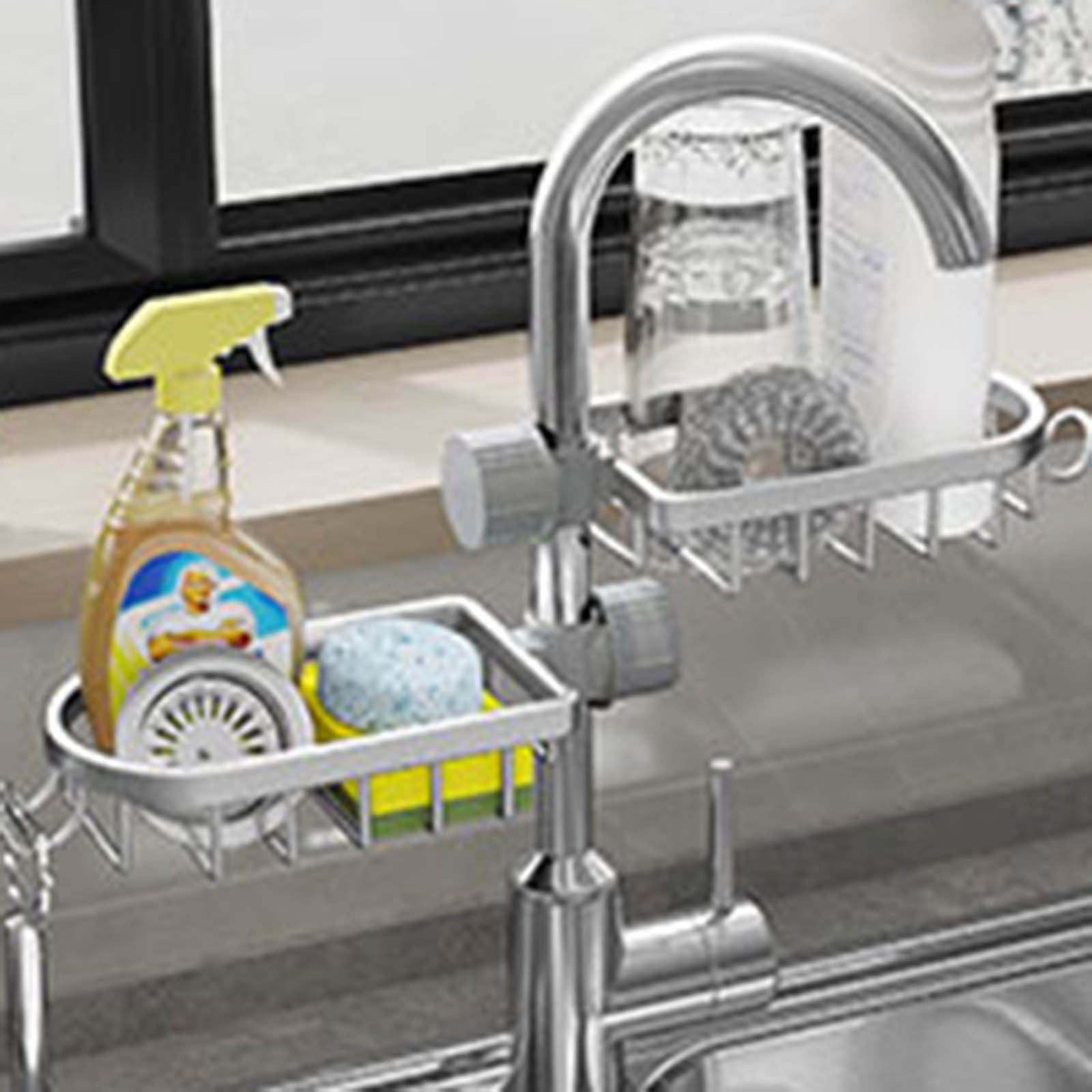 Household Storage Rack Accessories Perforation Space Aluminum Drain ...