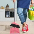 thumbnail image 1 of Household Sweeping Set - Plastic Broom with Soft Bristles and Stainless Steel Dustpan - Garbage Shovel Combo, 1 of 9