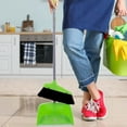 thumbnail image 1 of Household Sweeping Set - Plastic Broom with Soft Bristles and Stainless Steel Dustpan - Garbage Shovel Combo, 1 of 9