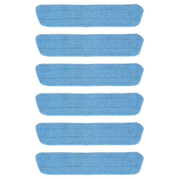 Household Swivel Mop Microfiber Damp Scrub Wet Pad (6 Pack)