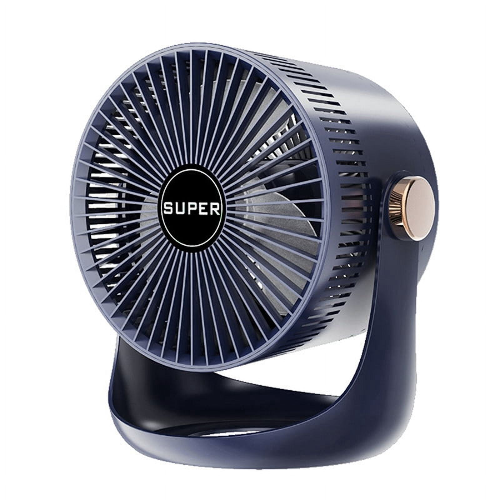 Household Table USB Rechargeable Circulation Electric Fan 2400MAh B