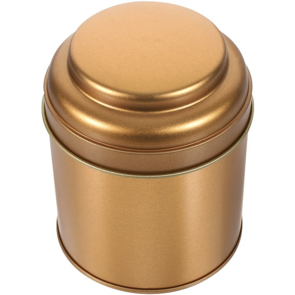 Metal Tea Storage Jar with Lid, Small Tea Bag Container for Household, Tea Tin Holder for Loose Leaf and Tea Bags