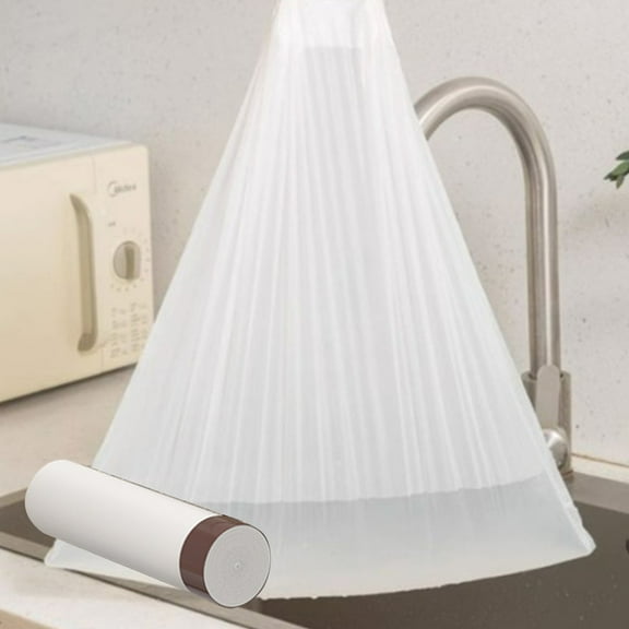 Household Thickened Plastic Garbage Bags, Sanitary Drawstring Trash Bags, High-Density Polyethylene, Leak-Proof Seals, Easy Grip Handles, Kitchen Waste Disposal, Daily Cleaning, Heavy-Duty TOPLIU