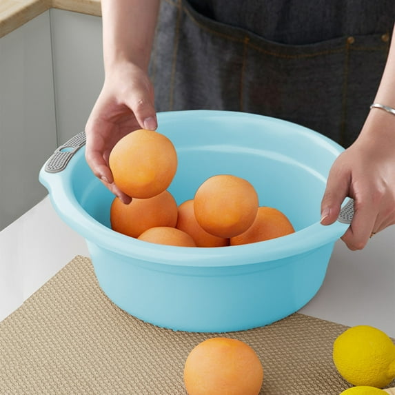 Household Thickened Plastic Wash Basin Foot Bathing Laundry Tub Student Basin Children Baby Bathing Container Multi-purpose