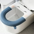 thumbnail image 1 of Household Toilet Seat Cover, Washable Toilet Seat, Plastic Material, Easy Installation, Water-Resistant, Modern Design, Family Use, Bathroom Seat Cover, Toilet Bowl Protection TOPLIU, 1 of 8