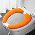 thumbnail image 1 of Household Toilet Seat Cushion, Velvet Adhesive Toilet Seat Cover for Cozy and Comfortable Use, Removable and Washable for Easy Maintenance, Suitable for Year-Round Use, 1 of 3