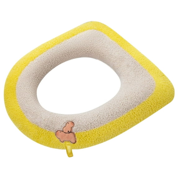 Household Toilet Seat Cushion with Fluff, Thickened Zipper Waterproof Toilet Cover, All Season, Washable Toilet Seat Cushion for Comfort and Hygiene