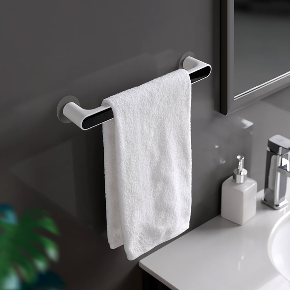 Household Towel Storage Self Suction Cup Towel Bar Towel Rack Works on