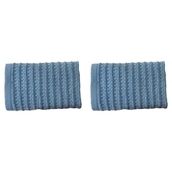 Household Towels for Washing Face Lightweight Travel Towel Quick Absorbent Towel for All Seasons Cozy Breathable Towel Lightweight Towel Bathroom Towles Blue 13.4x28.7 Inch (2Pcs)