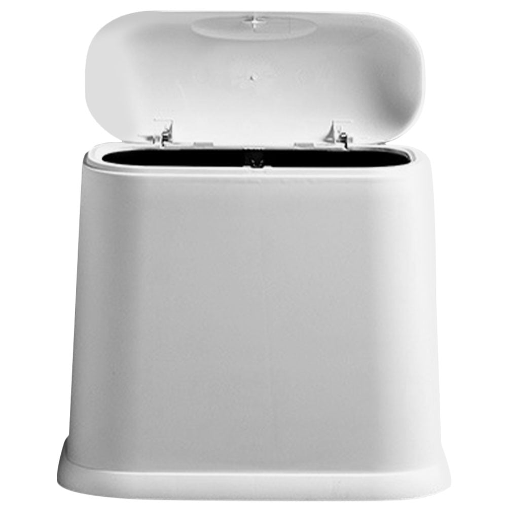 Household Trash Can Compact Garbage Container Bin Small Wastebasket