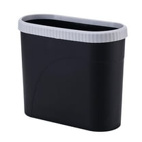 WHAMVOX Decorative Bedroom Trash Can Black 1Pcs