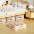 thumbnail image 1 of Household Underbed Storage Bags for Clothes, Transparent Organizer Boxes, Large Flat Storage Bins, Foldable Closet Organizers for Home, Toys, and Sundries, 1 of 6