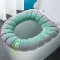 thumbnail image 1 of Household Universal Toilet Seat, Thickened with Handle, Winter Toilet Ring Cover, Washable Soft Knitted Toilet Seat Cover for Comfort and Warmth, 1 of 2