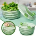 thumbnail image 1 of Household Vegetable Dehydrator Dryer, Salad Spinner Basket, Plastic Construction, for Drying Fruits and Vegetables, Kitchen Use, Light Blue, by FAJHHA, 1 of 8