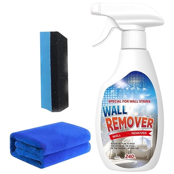 Household Wall Cleaner Spray Kit 240ml Multifuncation Wall Remover Highly Effective Removal Stain Mildews for Tile Wood Surface