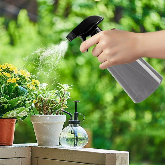 Household Watering Can Sprinkler Pneumatic Spray Bottle 500ml Fine Mist Pressure Sprayer Plastic Atomizer for Watering Flowers Cleaning Disinfecting Indoor Outdoor Gardening