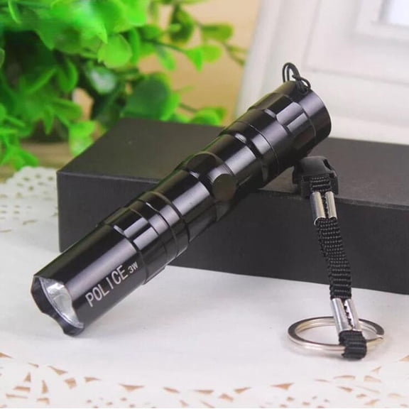 Household Waterproof LED Flashlight - Metal Compact Strong Light Travel Flashlight - White Light Portable Mini Flashlight - Outdoor Camping & Emergency Lighting - 3.74in