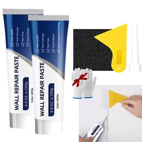 Household Waterproof Wall Repair Paste,Quick Drying Wall Mending Agent for Holes & Cracks,Drywall Repair Kit,Heavy Duty Hole Fix Paste for Home DIY Crack Wall Surface Repairs (2PC)