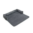 thumbnail image 1 of Household Winter Pet Plush Mat Bedroom Sofa Couch Floor Pad Small Medium Animal Resting Sleeping Warm Bed Washable Dark Grey 90x90cm, 1 of 10