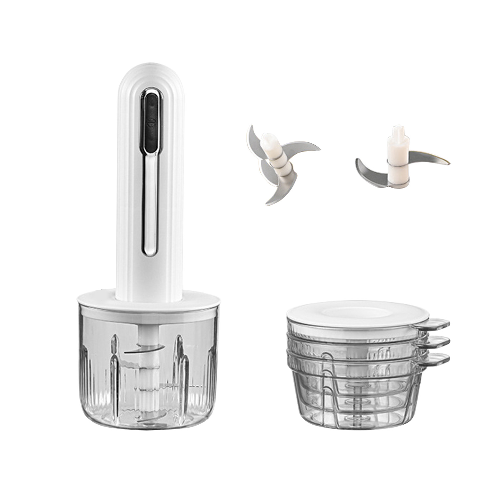 Household Wireless Electric Meat Grinder Kitchen Multifunction Food Processor Garlic Mincer Small Meat Grinder Baby Food Supplement Machine