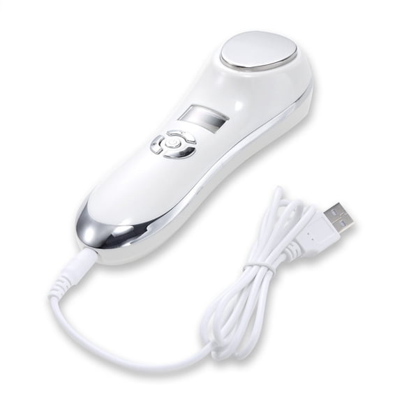 Household electric vibrating hot and cold ion introduction device for facial cleansing and massage beauty device for lightening lines and skin cleansing device