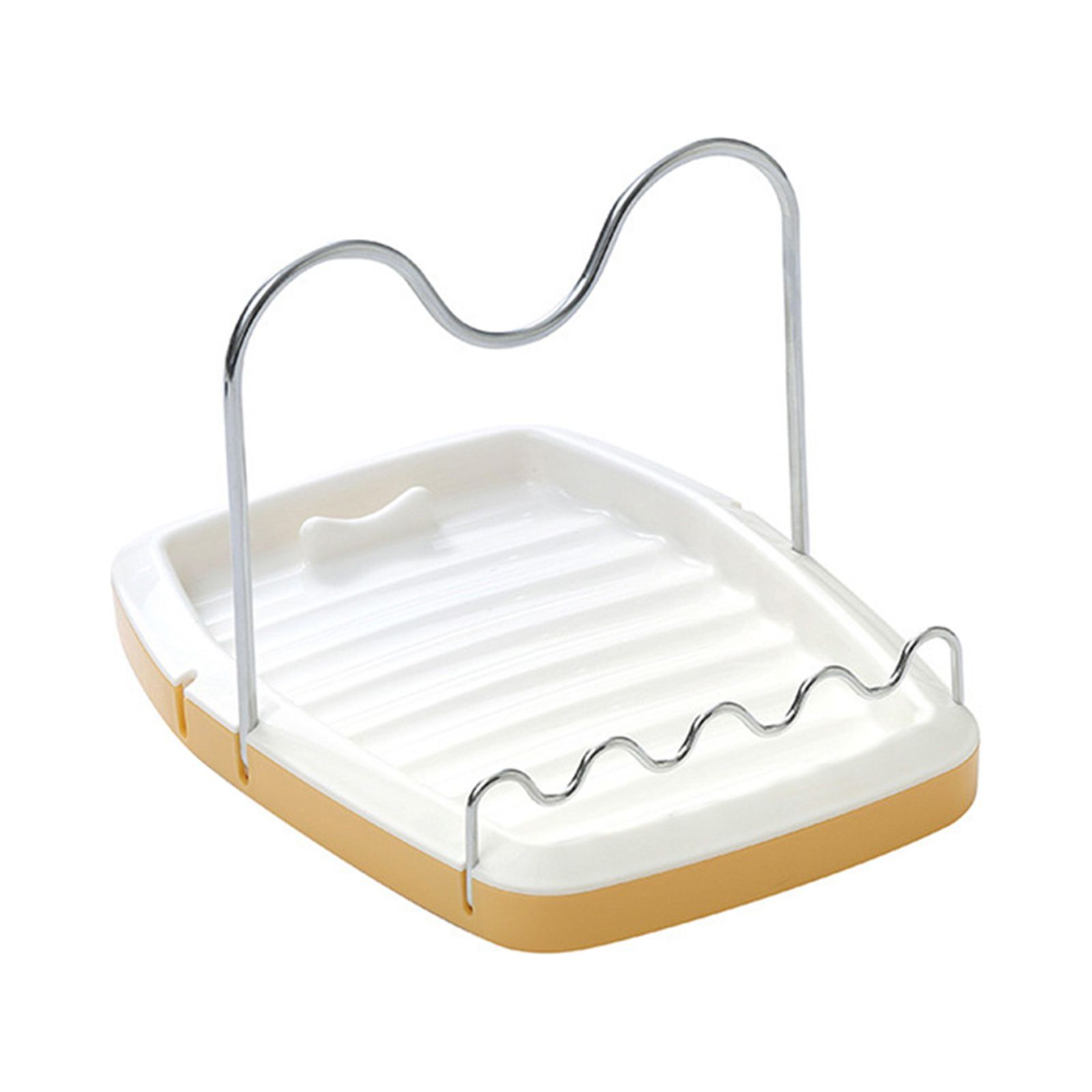 Household kitchen countertop storage rack pot lid placer drain rack pot