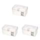 Household medical kit，Portable Clear Plastic Storage Container Box With Handle Lock