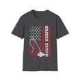 thumbnail image 1 of Housekeeper American Flag 4th of July Graphic Art Unisex Softstyle T-Shirt, 1 of 5