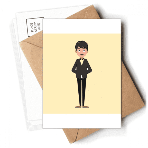 Housekeeper Director Waiter Serve Profession Postcards Envelopes Blank Note Cards Mailing