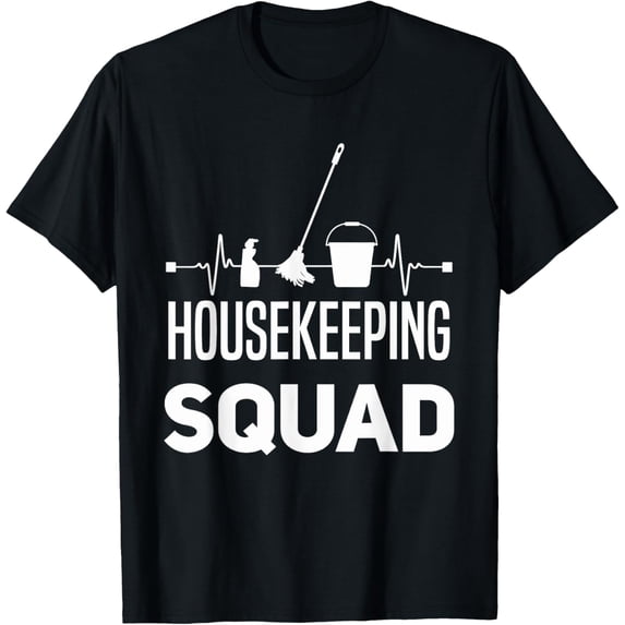 Housekeeping Cleaning Housekeeper Housewife Spring Cleaning T-Shirt