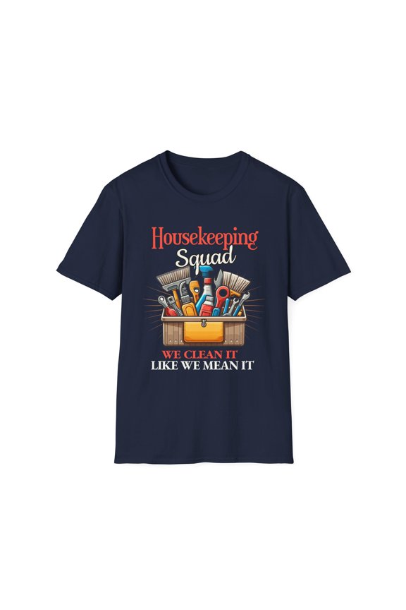 Housekeeping Squad Housekeeper Expert Cleaner Cleaning T-Shirt